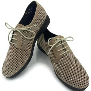 {Vaneli Sport} Aleria Perforated Studded Oxford Shoes